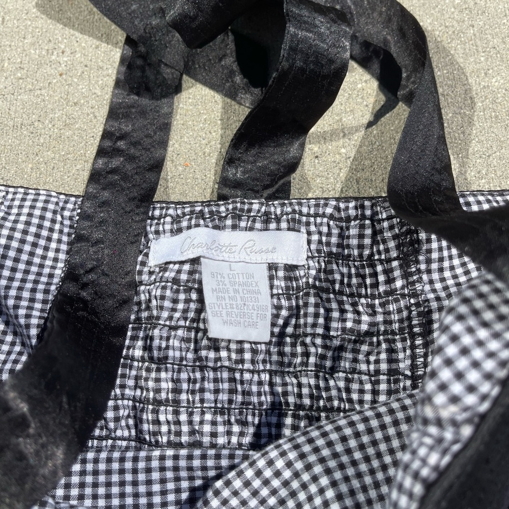 🖤 Vintage Charlotte Russe Gingham Halter Top - Picture 4 of 8